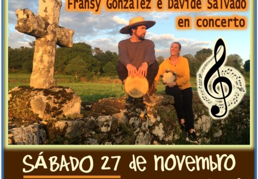 Programación Cultural de outono con a Fransy González e Davide Salvado en concerto no Salón de Actos Culturais de Laxe